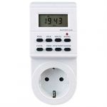 Bricoomarket Minuterie N érique Silver Electronics 49401 3600W Blanc