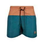 Urban classics Short De Bain Block 2XL Teal / Toffee