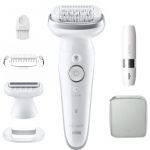 Braun Epilation semi-définitive Epilateur Silk Epil 9 SES9-341 BLANC-ARGENT