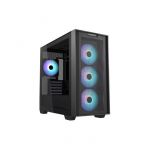 Asus A21 Plus TG ARGB Black microATX Bo&icirc;tier PC (Ventilateurs ARGB pr&eacute;install&eacute;s, Panneau Avant en Maille, Compatible avec Cartes m&egrave;res avec Ports cach&eacute;s, radiateurs 360 mm, Cartes Graphiques 380 mm,