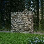VidaXL Panier de gabion Acier galvanisé 100x50x100 cm