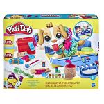 Play-Doh Coffret Le Cabinet vétérinaire avec Chien, Mallette avec Rangement, 10 Outils et 5 Pots de pâte à Modeler atoxique, pour Enfants dès 3 Ans