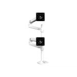 Ergotron Bras LX Double Colonne Haute Blanc