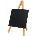 Securit Ardoise de table MINI avec tr&eacute;pied, h&ecirc;tre 0,000000 Noir