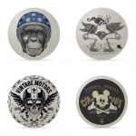 Flash moto 4 autocollants reflechissants indechirables et repositionnables