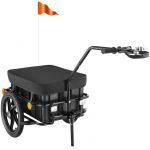 TecTake Remorque &agrave; v&eacute;lo CargoXpress, multifonctionnelle, jusqu'&agrave; 50 kg