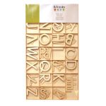 Artémio Grand alphabet en bois - boîte de 130 pièces