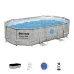 Bestway Piscine tubulaire ovale Steel Pro Max Splashview 488 x 305 x 107 cm