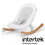 Kinderkraft Transat Bébé FINIO, Balancelle, Multifonctions, Pliable, Blanc