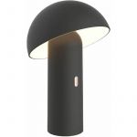Lumisky Lampe de table sans fil tête orientable TOD BLACK noir acier H28cm