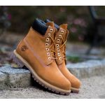 Timberland 6 Premium, Bottes Classiques homme - Jaune (Wheat Nubuck) - 43 EU (Wide)