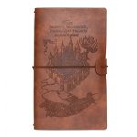 Grupo erik Carnet de voyage avec couverture en cuir Harry Potter