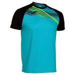T-shirt Joma Elite X manche courte bleu ciel noir - L