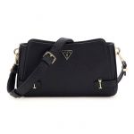 Guess Sac à épaule bandoulière noir pour femme - Rosalba Top Zip Crossbody Bag 312831