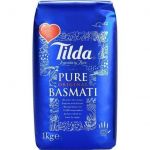 Tilda Riz Basmati Long Pure Original - Marque - Sans Gluten 1kg/Sachet - 2KG (2x1KG)