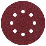 Wolfcraft 2251000 5 Disques Abrasifs Auto-agrippants Ø 125 Mm, Perforés, Corindon Grains 120