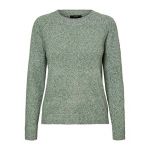 Vero Moda Doffy O Neck M Laurel Wreath / Melange - Laurel Wreath / Melange - M