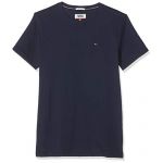 Tommy Jeans Homme Original Jersey T-Shirt Manches Courtes Bleu (Black Iris 002) X-Large