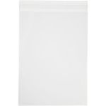 Sac ts transparents plats &agrave; fermeture autocollante 16,8 x 23 cm 50 pcs