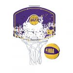 Wilson Ensemble Balle Et Mini Panier De Basket Team Mini Hoop Nba Lakers One Size Multicolour