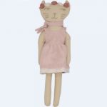 Trois Kilos Sept Poup&eacute;e souple chat Rose (20 cm)