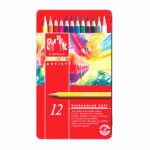 Caran d'Ache Boîte métal 12 crayons de couleurs Artistes aquarellables Supracolor