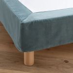 Cac sommier velours, Velvet Céladon Taille 140X190 cm;160X200 cm;90X190 cm