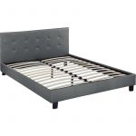 Habitat et Jardin Lit -Julia- 160 x 200 - Gris clair