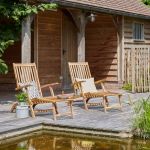 Bois Dessus Bois Dessous Lot de 2 transats en bois d'acacia FSC