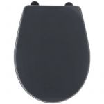 Tendance Abattant wc en polypropylène Gris avec kit de fixation - Gris