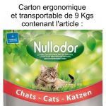 Nullodor Litière en silice - Pour chat - Carton de 9 kg