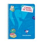 Clairefontaine Cahier de texte 17 x 22 cm grands carreaux S&eacute;y&egrave;s 144 pages Mimesys