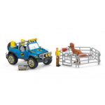 Schleich Playset Voiture Tout-Terrain avec Avant-Poste Dino Dinosaurs, 41464, Multicolore