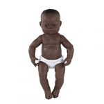 Miniland Baby Poupée Bébé Fille - Africain - 40 cm