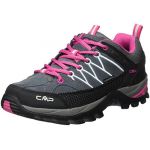 CMP Campagnolo Rigel Low WP Chaussures de trekking Femme, grey-fuxia-ice EU 37 Chaussures trekking & randonn&eacute;e