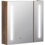 Miroir lumineux LED armoire murale salle de bain 2 en 1