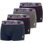 Pierre Cardin Boxer Homme Coton, Caleçon Homme Naturel et Hypoallergénique (Lot de 4), Gris/Blanc/Rouge/Noir L