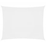 VidaXL Voile de parasol Tissu Oxford rectangulaire 3x4 m Blanc