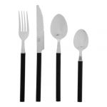 Sg Secret De Gourmet - Ménagère 24 pièces Couverts en Inox modèle Noir - Secret de Gourmet