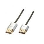 Lindy C&acirc;ble HDMI High Speed CROMO Slim A/A - 3m