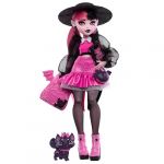 Mattel Monster High Poupée Articulée Draculaura avec Animal Chat-Chauve-Souris, Count Fabulous, Accessoires Effrayants Inclus, À Collectionner, Jouet Enfant, A Partir De 4 Ans, HRP64
