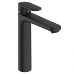 Hansgrohe Vernis Blend Mitigeur de lavabo 190 avec tirette et vidage synth&eacute;tique, Noir mat (71552670)