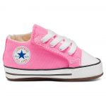 Converse Chaussures casual Chuck Taylor All Star tige moyenne à scratch en toile Cribster Canvas Color Rose - Taille 19