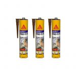 Sika Lot de 3 mastics colle flex PRO 11 FC Purform - Marron - 300ml