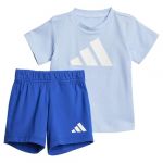 Adidas ESSENTIALS T-SHIRT SET, Survêtement Mixte bébé, GLOW BLUE F19/white,