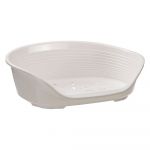 Ferplast Corbeille Siesta Deluxe blanche pour chien et chat - taille 4 : L 61,5 x l 45 x H 21,5 cm