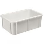 Gilac Bac gerbable en plastique blanc - 35 litres