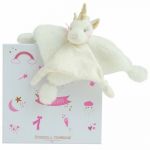 Doudou et Compagnie Doudou plat licorne (22 cm)