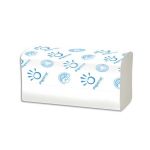 No Name PAPERNET Colis de 20 paquets de 200 Essuie-mains 2 plis en Z pure cellulose 22 x 24 cm blanc