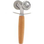 Fackelmann 40917 Roulette &agrave; p&acirc;tisserie double, roulette pour raviolis, roulette inox pour raviolis, roulette double embout, Acier